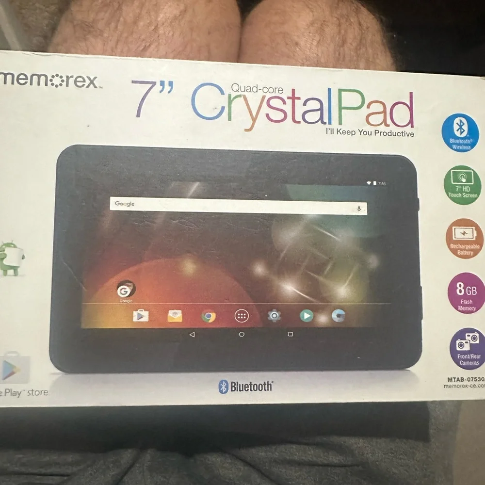 Memorex New Rare 7” Crystal Pad Bluetooth Limited Edition Tablet
